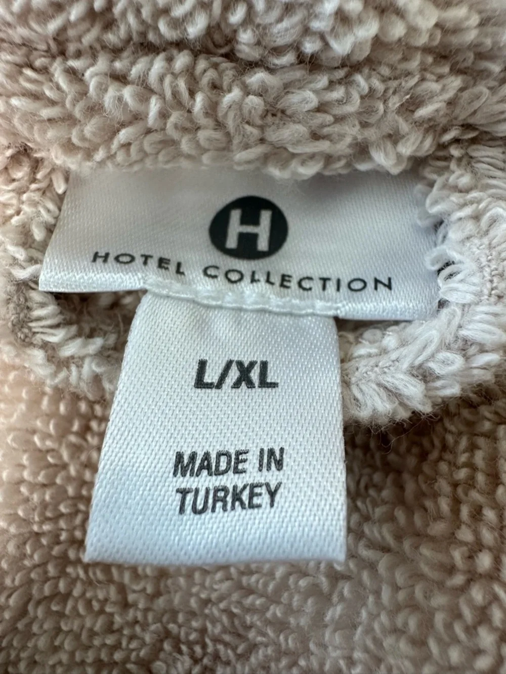 Hotel Collection Turkish Cotton Shawl Collar Robe Size L/XL